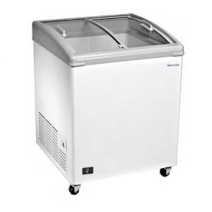Arcon congelador Masquefrio Mod. CTG 220, puertas correderas cristal curvo